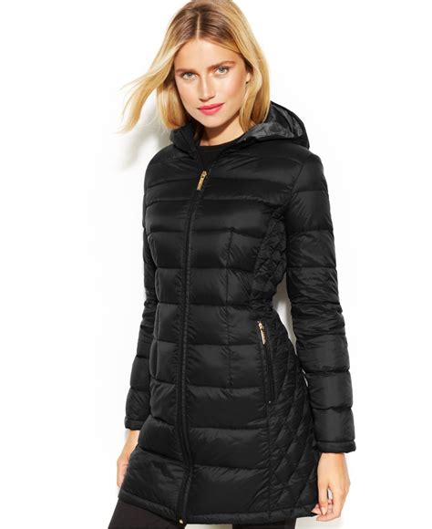 michael kors long heavy down puffer|Michael Kors packable jacket.